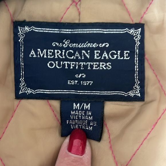 American Eagle size medium , camel jacket. Lined, 65% wool. Tailored. No flaws. - Picture 6 of 10